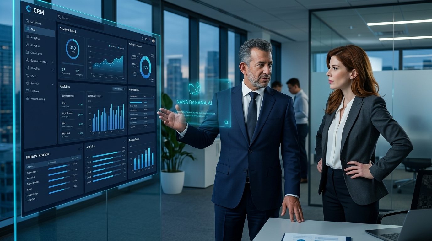 Equipo comercial trabajando sobre la base de datos del CRM